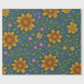 Papier Cadeau Découvrir les faits amusants du Cool sur les fleur (Plat)