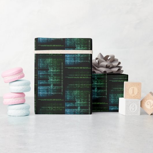 Papier Cadeau Découvrir les rêves numériques : Binary Bliss (Baby Shower)
