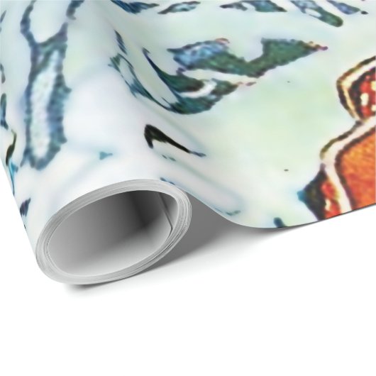 Papier Cadeau "Ded Moroz" ou "Père Frost" par Ivan Bilibin (Coin rond)