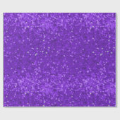 Papier Cadeau Deep Purple Glam Faux Glitter Pattern (Plat)