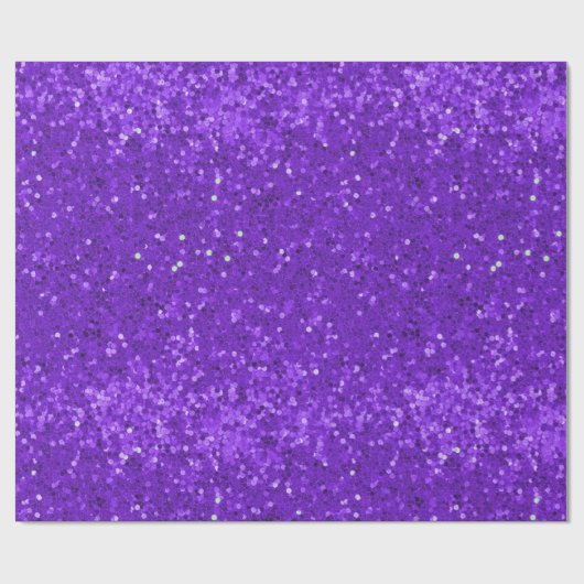 Papier Cadeau Deep Purple Glam Faux Glitter Pattern (Plat)