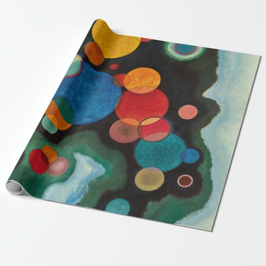 Papier Cadeau Deepened Impulse, Vertiefte Regung par Kandinsky (Déroulé)