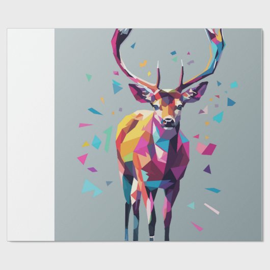 Papier Cadeau Deer (Plat)