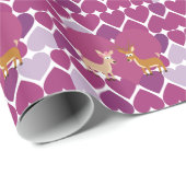 Papier Cadeau Deer Love (Coin rond)