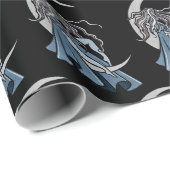 Papier Cadeau Déesse de la lune (Coin rond)