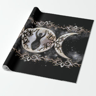 Papier Cadeau Déesse Tribale de Moonstone Triple Lune