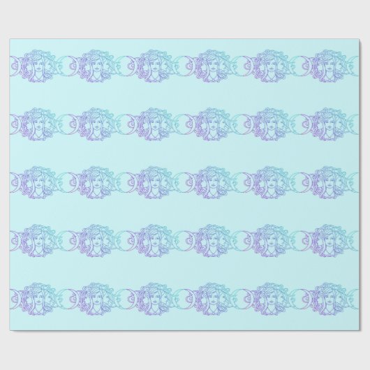 Papier Cadeau Déesse triple (Plat)