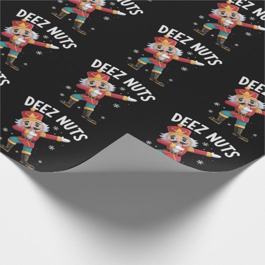 Papier Cadeau Deez Nuts Nutcracker Nut Funny Christmas  (Coin)