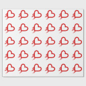 Papier Cadeau Défenseur de la veuve et de l'orphelin rouge de (Plat)