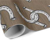 Papier Cadeau Défer à cheval (Coin rond)