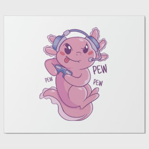 Papier Cadeau Défi de jeu Axolotl Blast