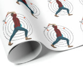 Papier Cadeau Défilement Ax (Coin rond)