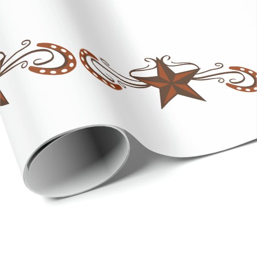 Papier Cadeau Défilement en fer à cheval (Coin rond)