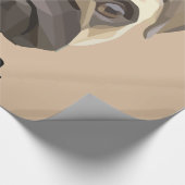 Papier Cadeau Définition de Cute Watercolor Pug Face (Coin)