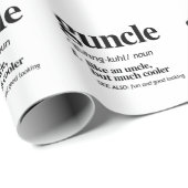 Papier Cadeau Définition de Guncle (Coin rond)