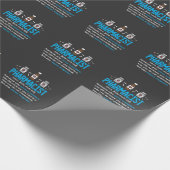 Papier Cadeau Définition de pharmacien amusant Employé de la pha (Coin)