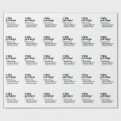 Papier Cadeau Définition de privilège blanc (Plat)