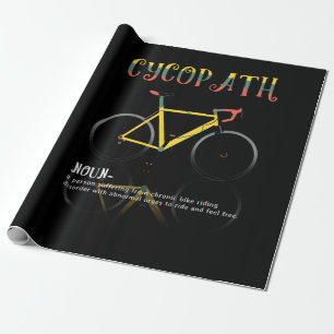 Papier Cadeau Définition Drôle Vélo Addict Cadeau pour