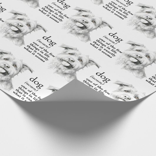 Papier Cadeau Définition Du Chien (Coin)