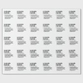 Papier Cadeau Définition du racisme systémique (Plat)