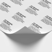 Papier Cadeau Définition du racisme systémique (Coin)