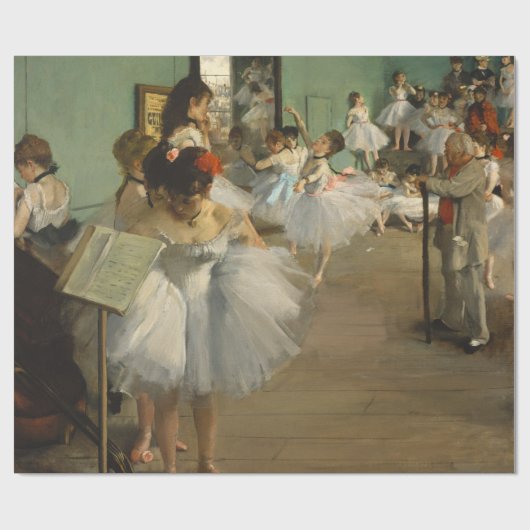 Papier Cadeau Degas Dance Class Ballet Dancers Ballerina Art (Plat)