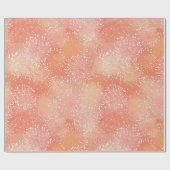 Papier Cadeau Dégradé Abstrait de Teinte Corail Douce Pêche (Plat)