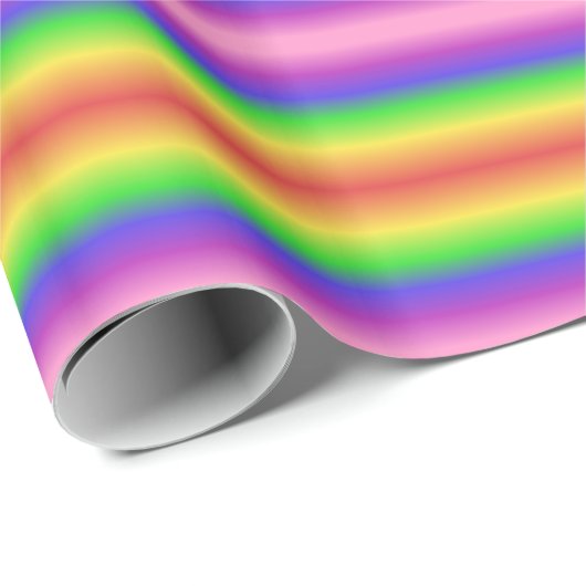 Papier Cadeau Dégradé arc-en-ciel (Coin rond)