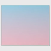 Papier Cadeau Dégradé bleu et rose (Plat)