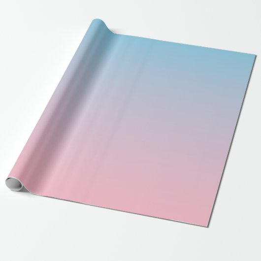 Papier Cadeau Dégradé bleu et rose (Déroulé)
