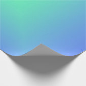 Papier Cadeau dégradé de diamant bleu à vert aquamarine (Coin)