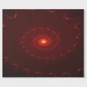 Papier Cadeau Dégradé de l'étincelle rouge flamme (Plat)