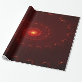 Papier Cadeau Dégradé de l'étincelle rouge flamme (Déroulé)