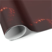 Papier Cadeau Dégradé de l'étincelle rouge flamme (Coin rond)