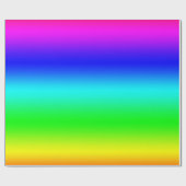 Papier Cadeau Dégradé de néon (Plat)