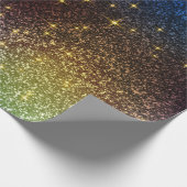 Papier Cadeau Dégradé de parties scintillant brillant avec des c (Coin)