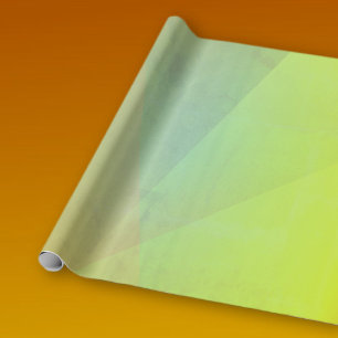 Papier Cadeau Dégradé géométrique jaune moderne