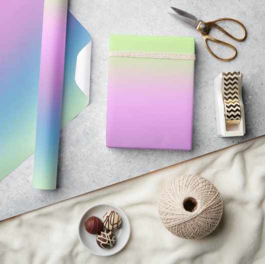 Papier Cadeau Dégradé lumineux. (Artisanat)