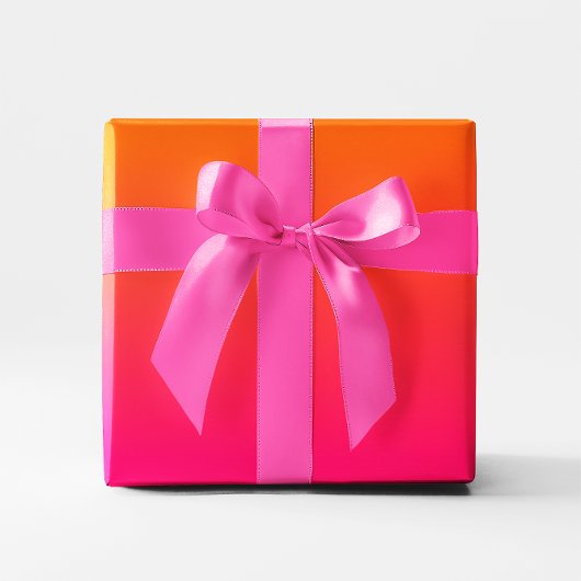 Papier Cadeau Dégradé Orange Fuchsia