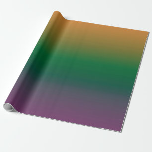 Papier Cadeau Dégradé orange-vert-violet