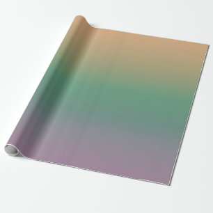 Papier Cadeau Dégradé orange-vert-violet (muet)