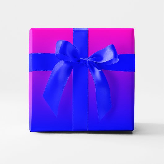 Papier Cadeau Dégradé rose à bleu
