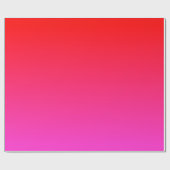 Papier Cadeau Dégradé rose et rouge (Plat)
