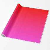 Papier Cadeau Dégradé rose et rouge (Déroulé)