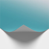 Papier Cadeau Dégradé turquoise et blanc (Coin)