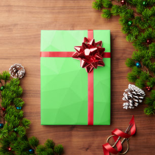 Papier Cadeau Dégradé vert clair de maille géométrique motif lum