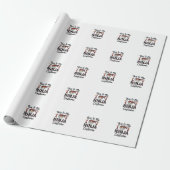 Papier Cadeau Déguisement de ninja drôle Design vectoriel Hallow (Déroulé)
