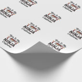 Papier Cadeau Déguisement de ninja drôle Design vectoriel Hallow (Coin)