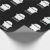 Papier Cadeau Deja Boo Funny Ghost Pun Dark BG (Coin)