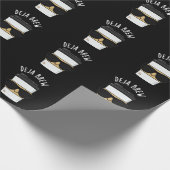 Papier Cadeau Deja Brew Funny Coffee Pun Dark BG (Coin)